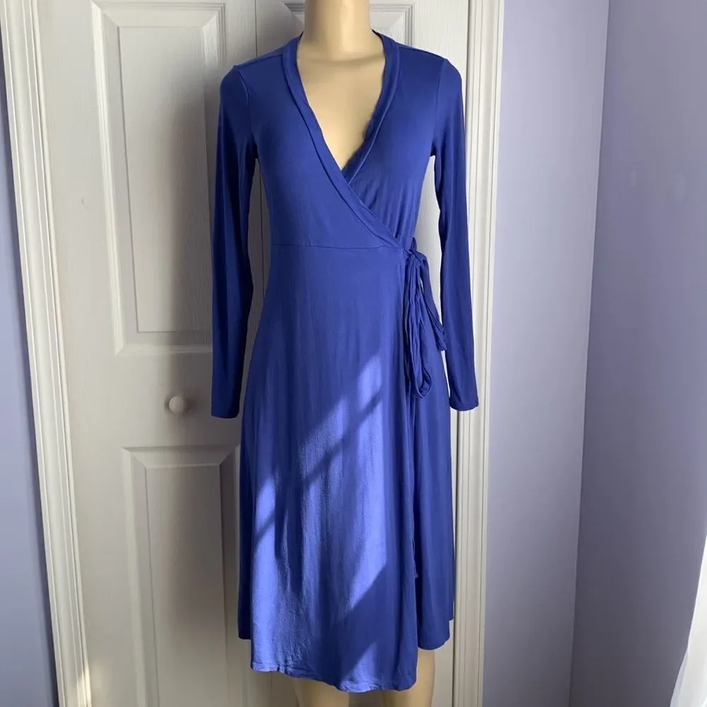 Gap Maternity Adjustable Wrap MIDI Dress XS